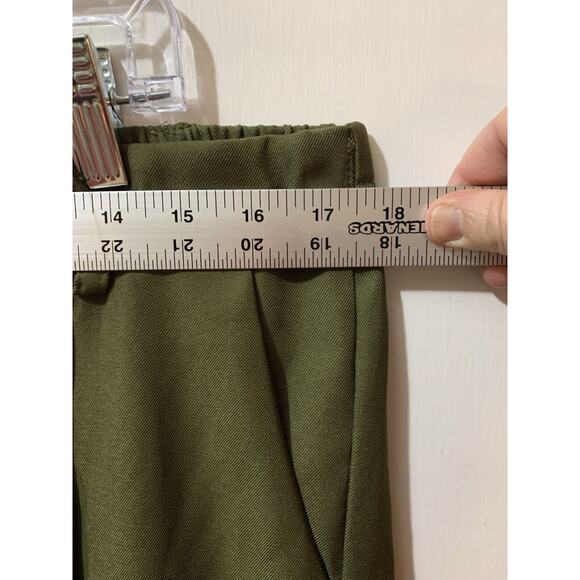 Hayden Los Angeles Wide Leg 1XL Hunter Green Casual Pocket Dress up Pants NWT - Picture 7 of 14